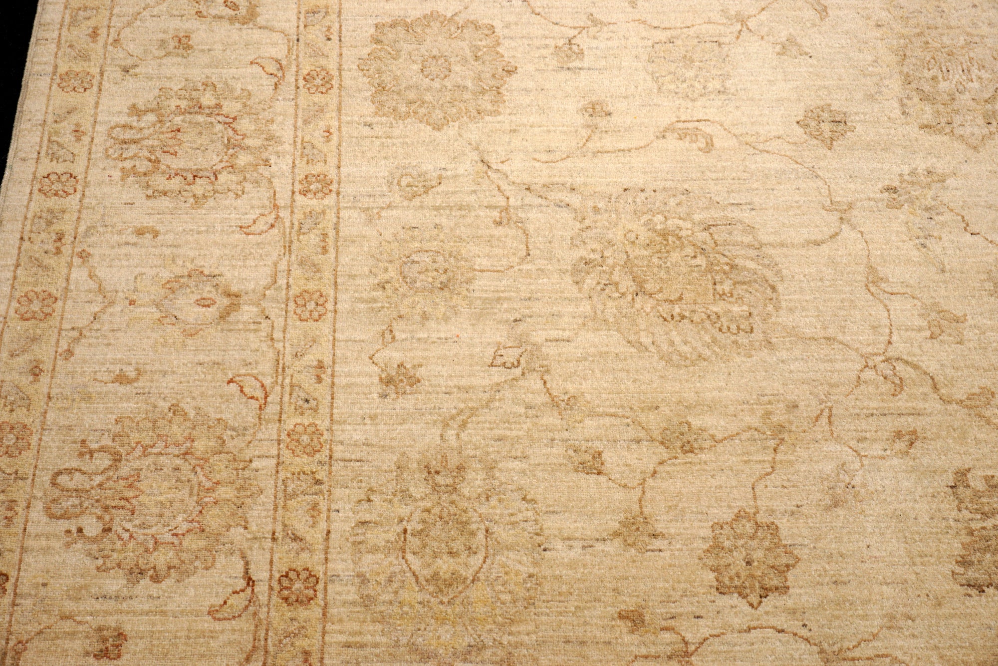 Ziegler Sandfarbe 293 x 250 cm Orient Teppich Handgeknüpft
