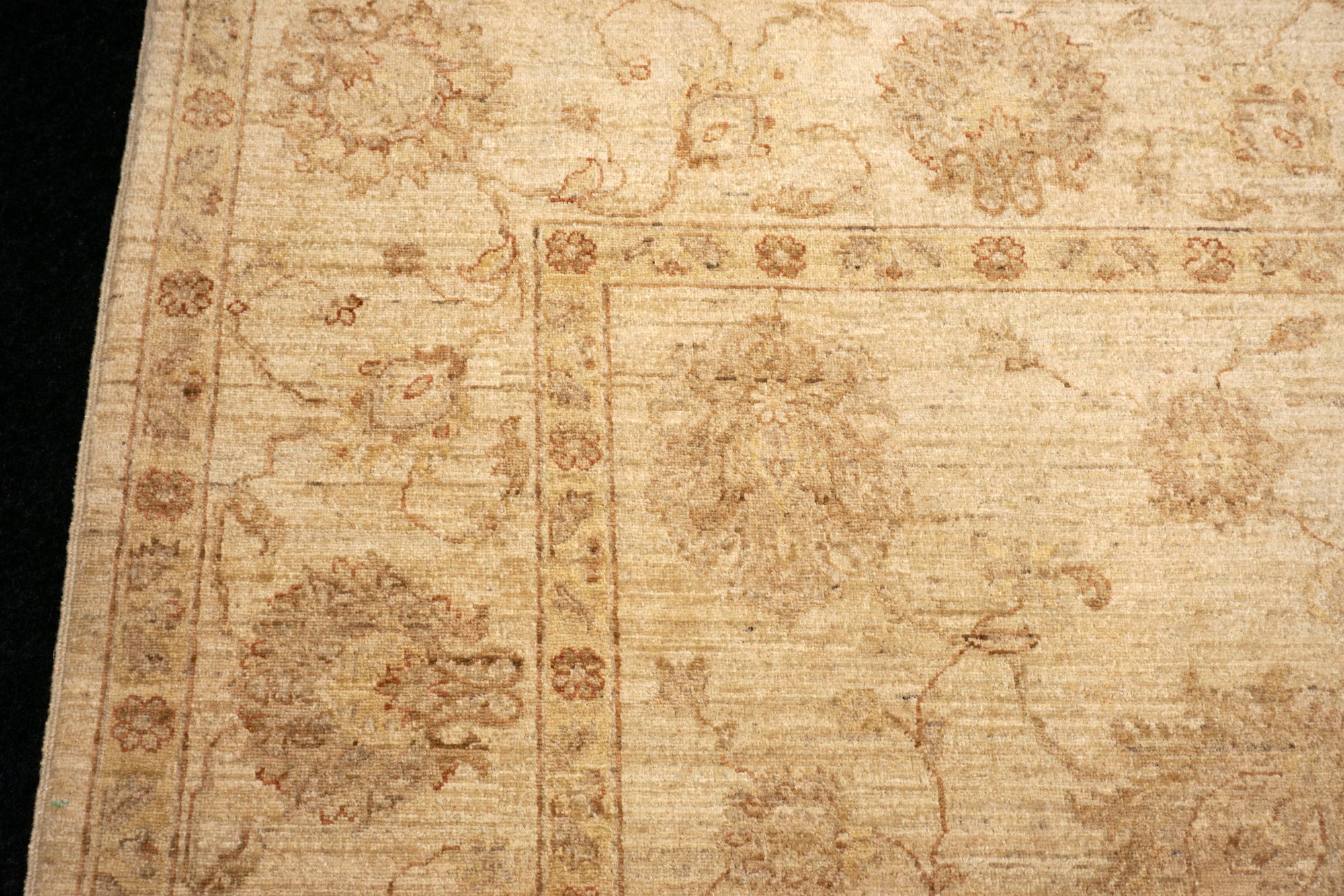 Ziegler Sandfarbe 293 x 250 cm Orient Teppich Handgeknüpft