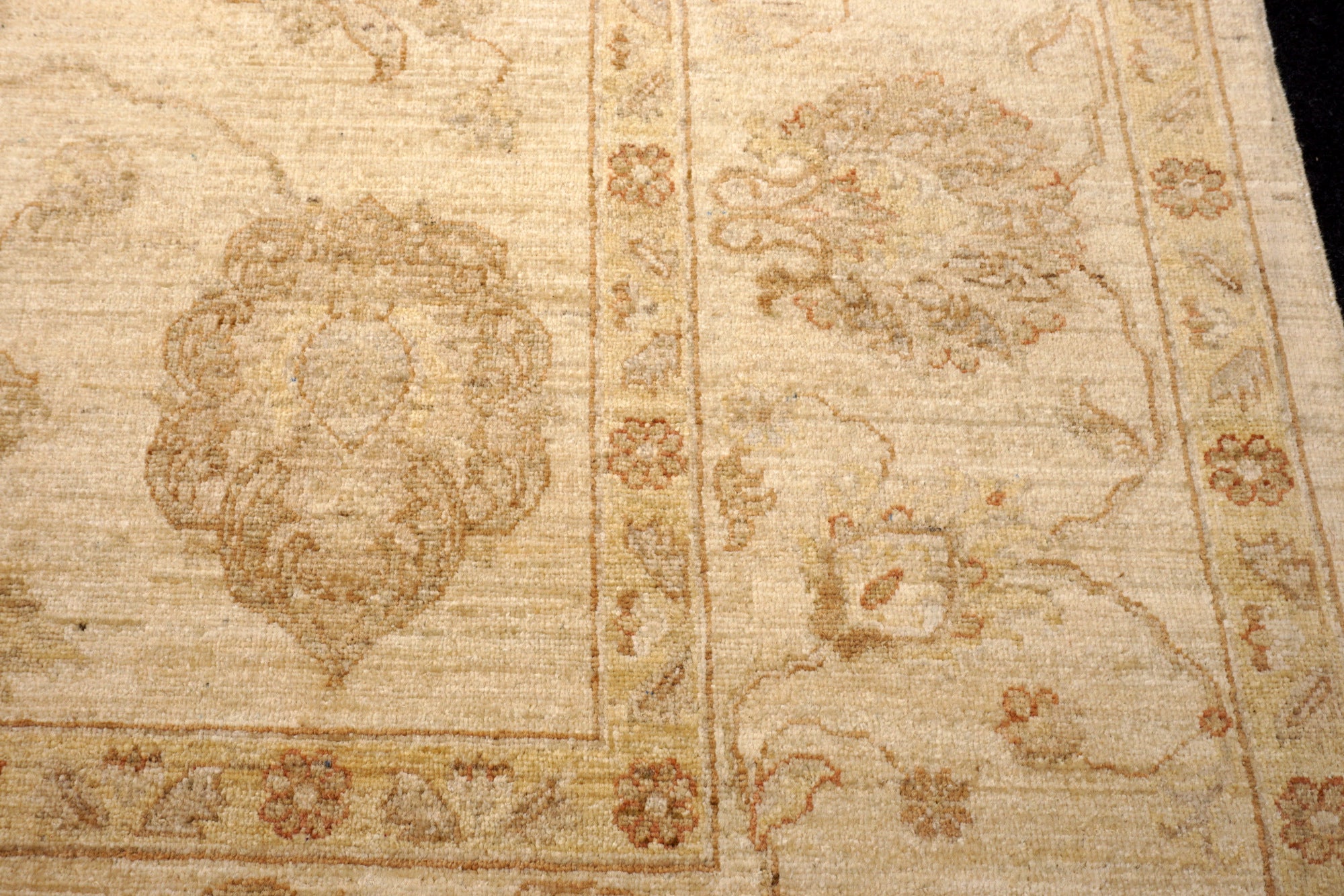 Ziegler Sandfarbe 293 x 250 cm Orient Teppich Handgeknüpft
