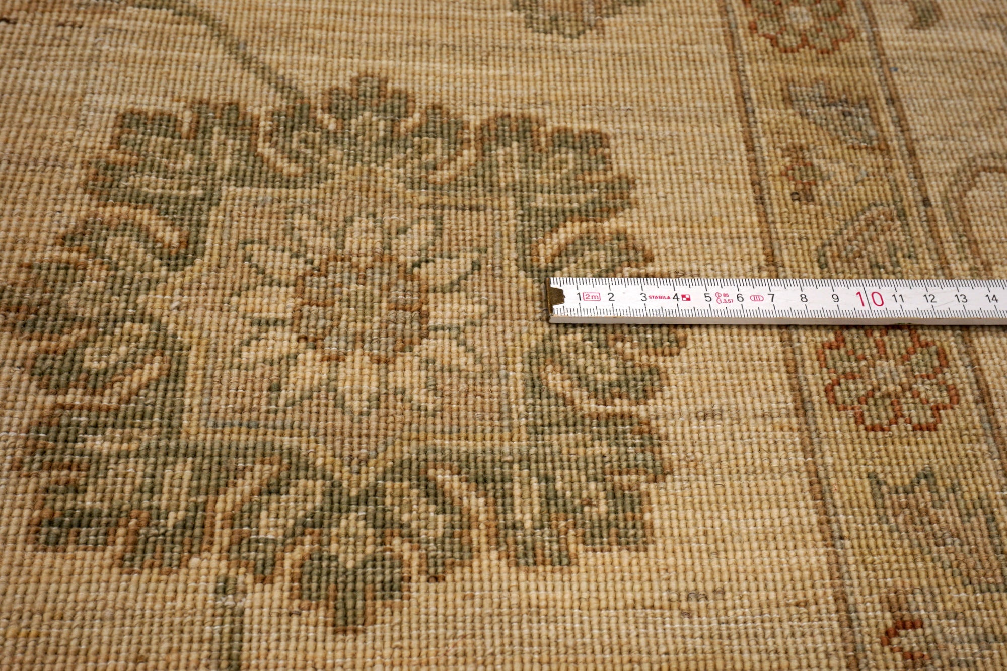 Ziegler Sandfarbe 293 x 250 cm Orient Teppich Handgeknüpft
