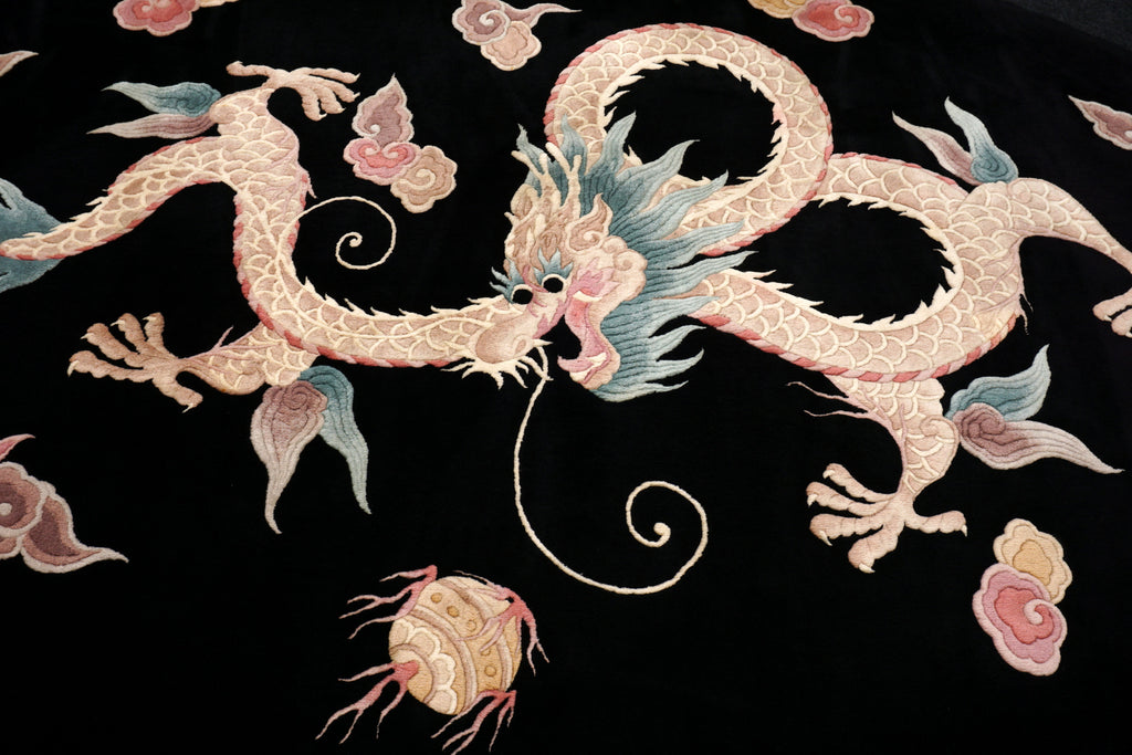 China Drachen Motiv 277 x 183 cm Orient Teppich