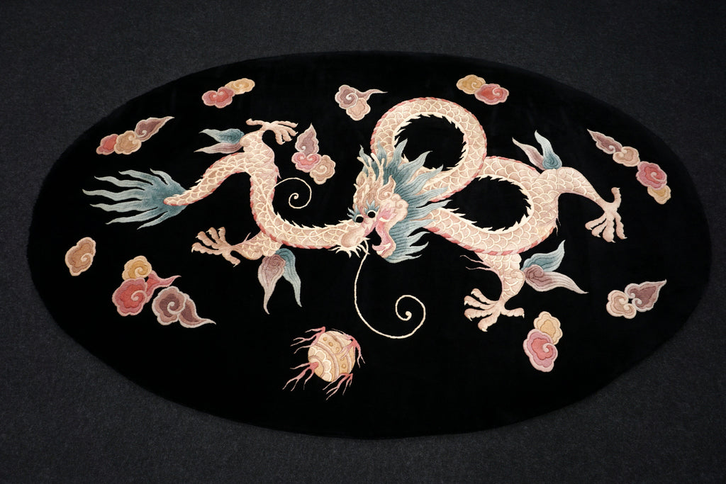 China Drachen Motiv 277 x 183 cm Orient Teppich