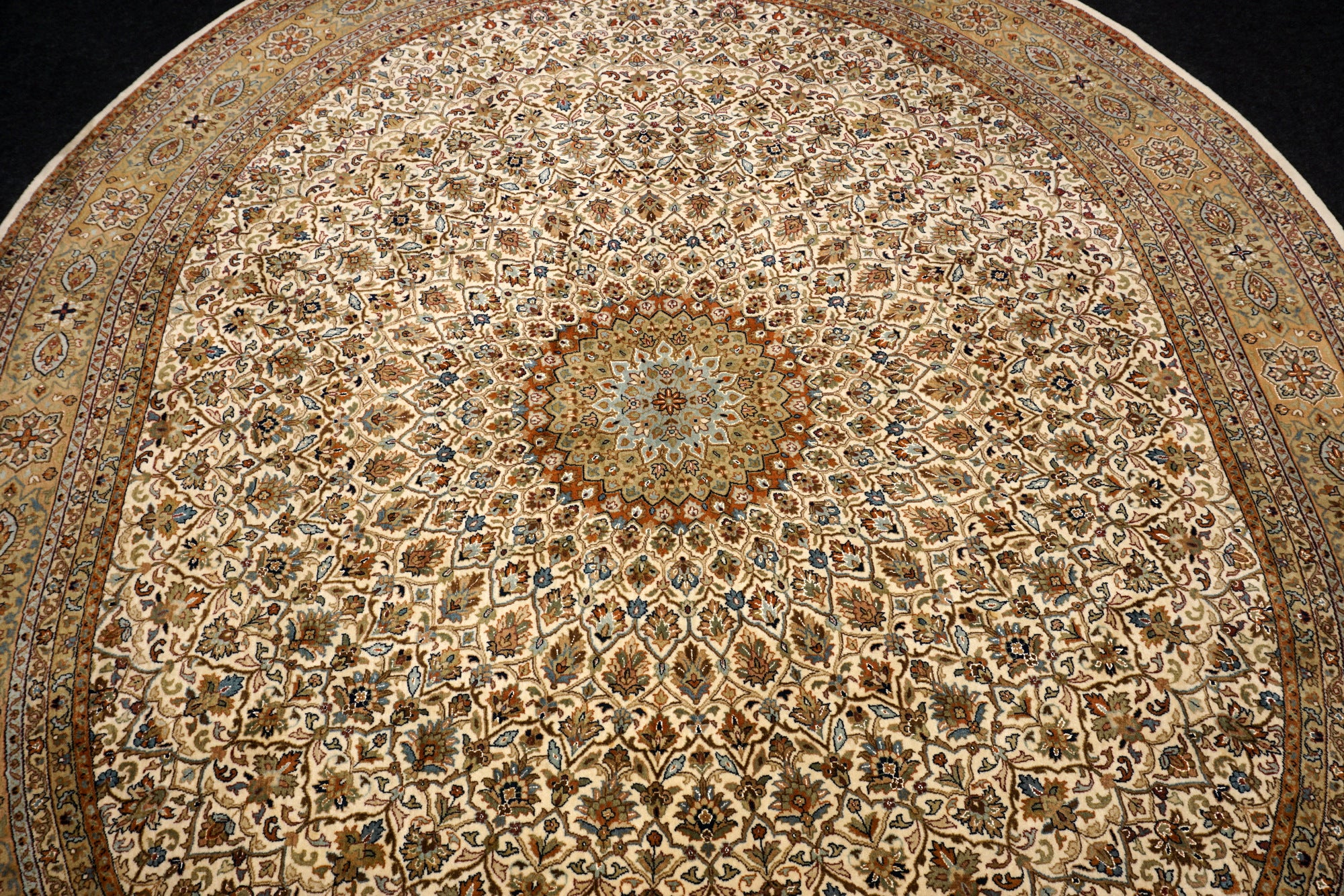 Täbriz Gombad 303 x 246 cm Indo Orient Teppich Handgeknüpft