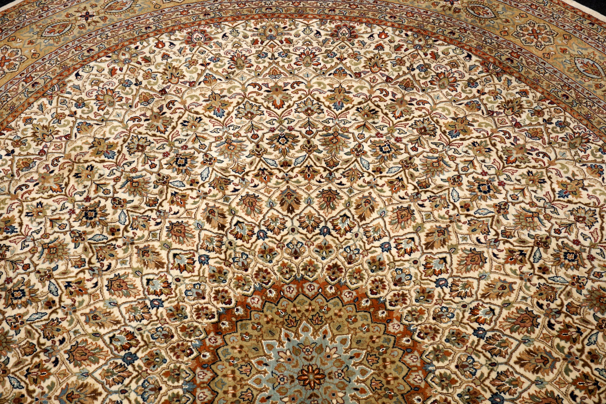 Täbriz Gombad 303 x 246 cm Indo Orient Teppich Handgeknüpft