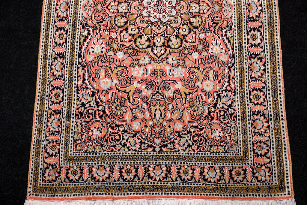 Kaschmir Orientteppich im Ghom-Stil