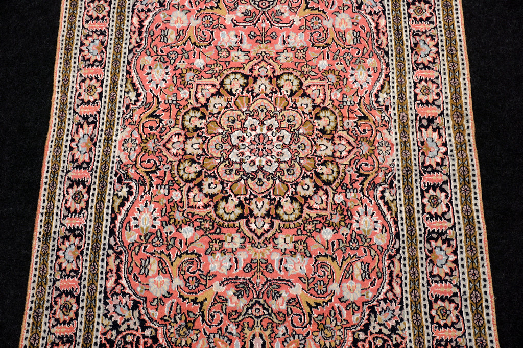 Kaschmir Orientteppich im Ghom-Stil