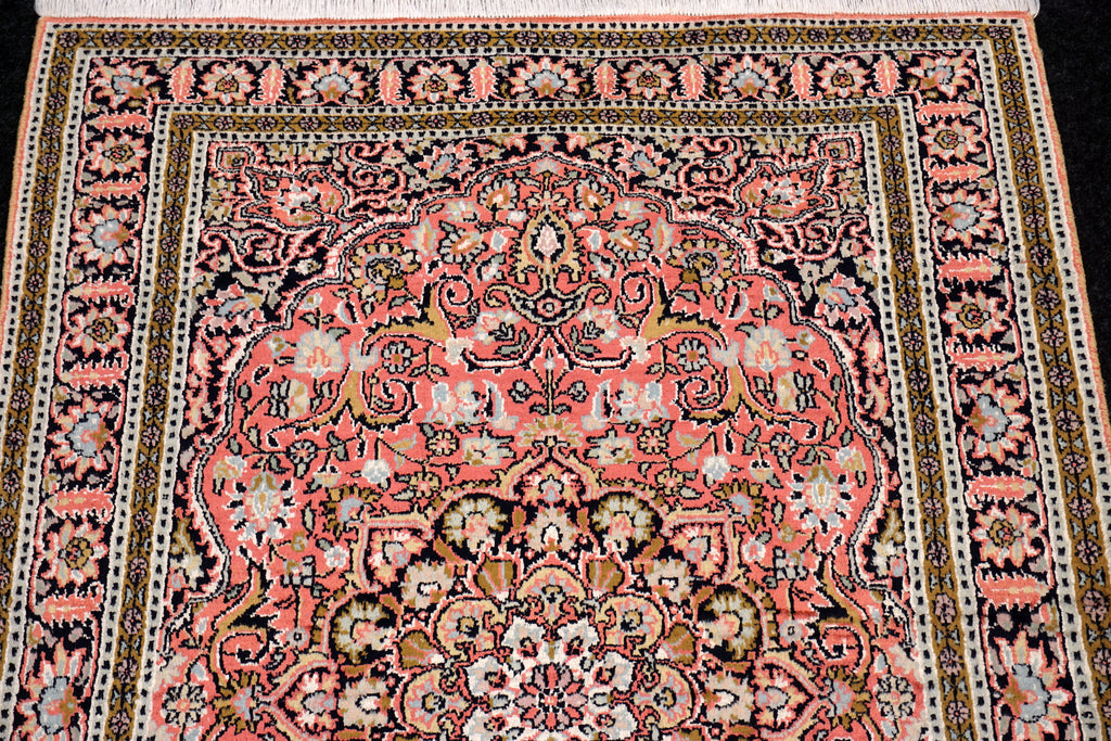 Kaschmir Orientteppich im Ghom-Stil