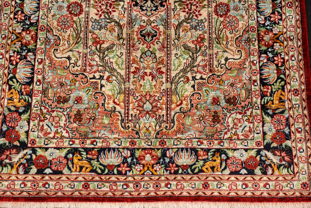 Seidenteppich Ghom 115 x 76 cm Handgeknüpft