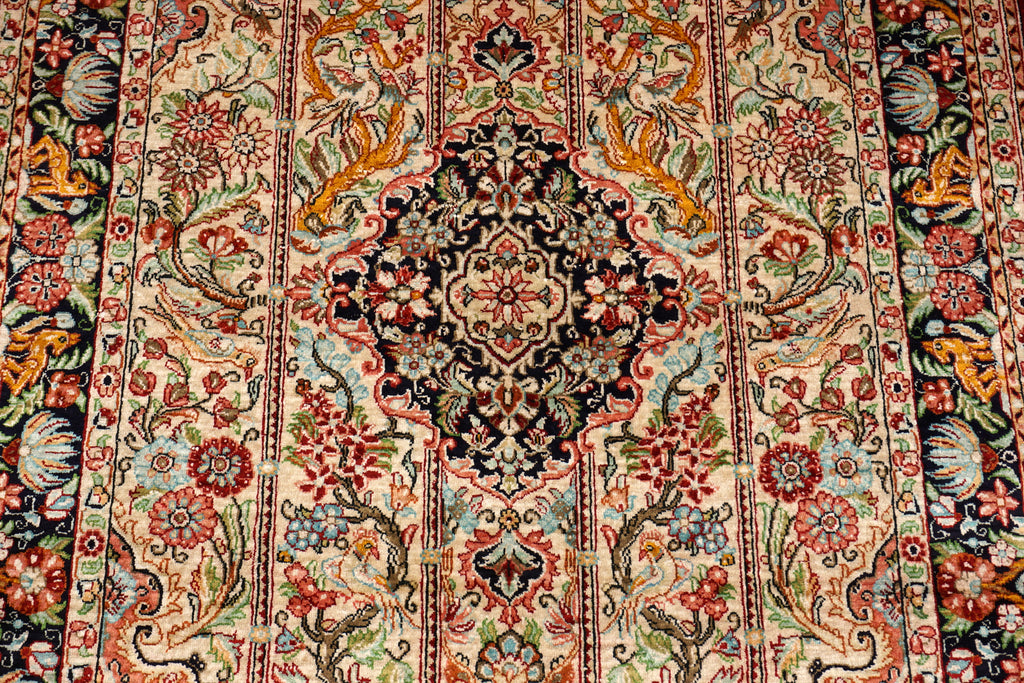 Seidenteppich Ghom 115 x 76 cm Handgeknüpft