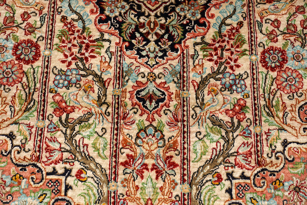 Seidenteppich Ghom 115 x 76 cm Handgeknüpft