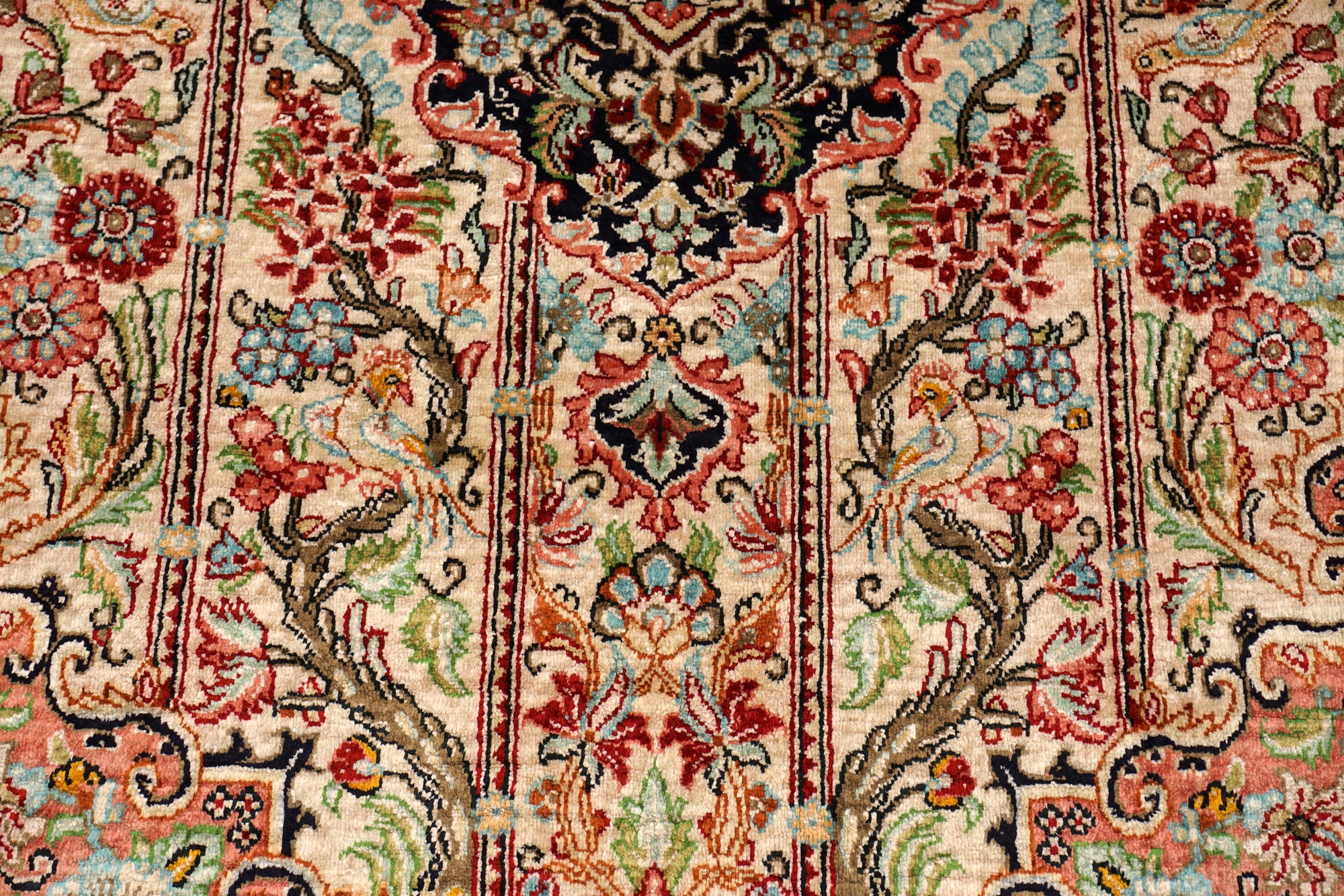 Seidenteppich Ghom 115 x 76 cm Handgeknüpft