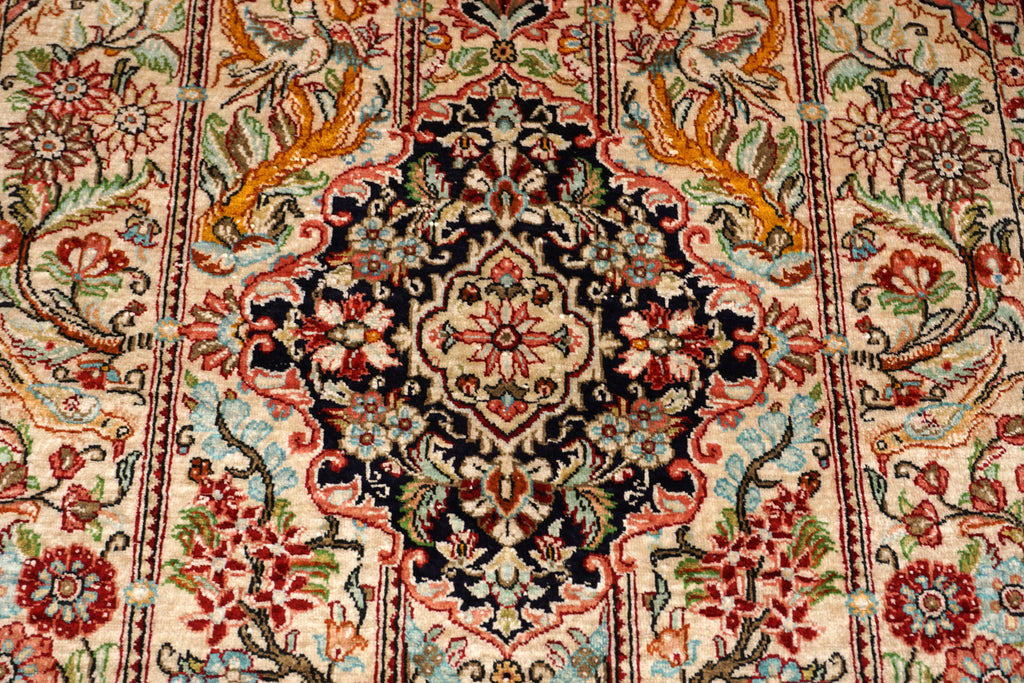 Seidenteppich Ghom 115 x 76 cm Handgeknüpft
