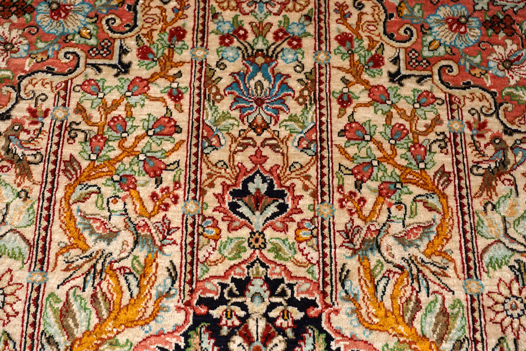 Seidenteppich Ghom 115 x 76 cm Handgeknüpft