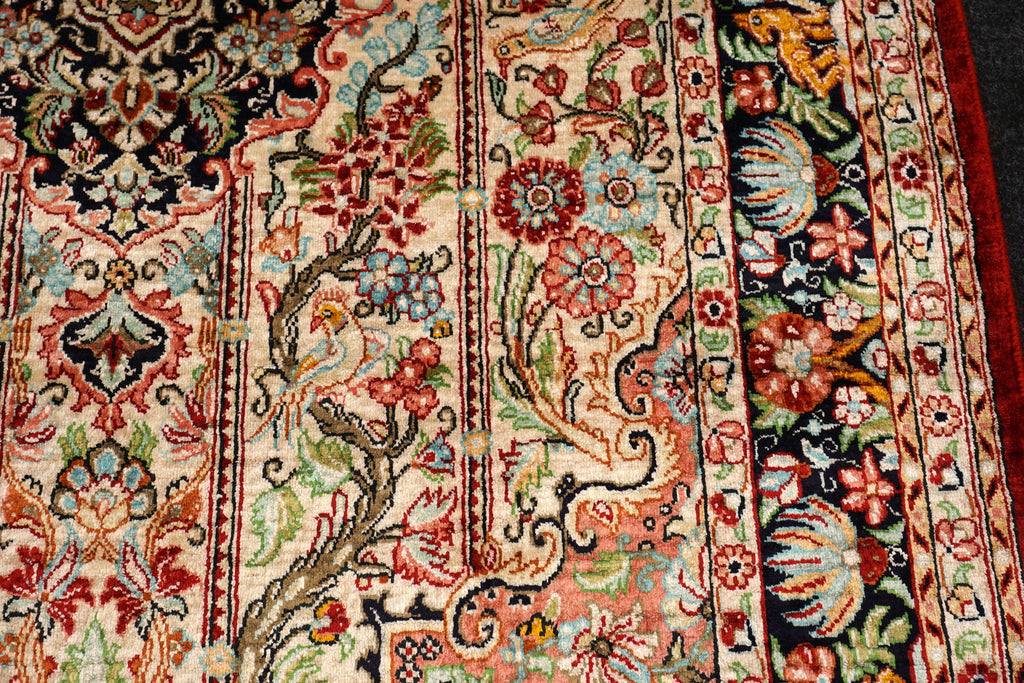 Seidenteppich Ghom 115 x 76 cm Handgeknüpft