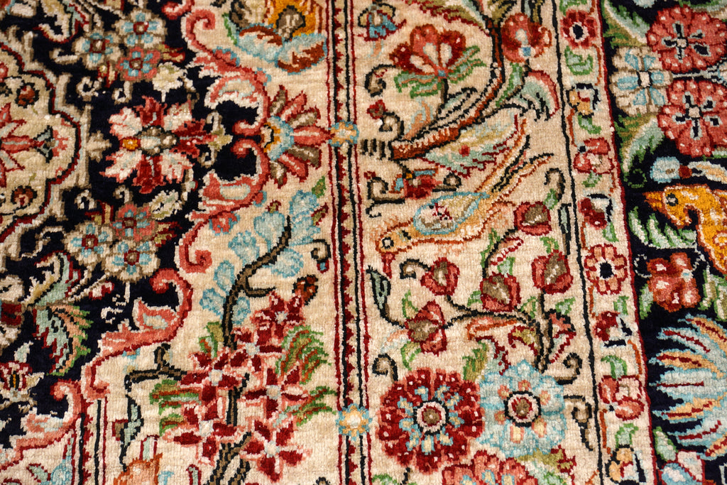 Seidenteppich Ghom 115 x 76 cm Handgeknüpft