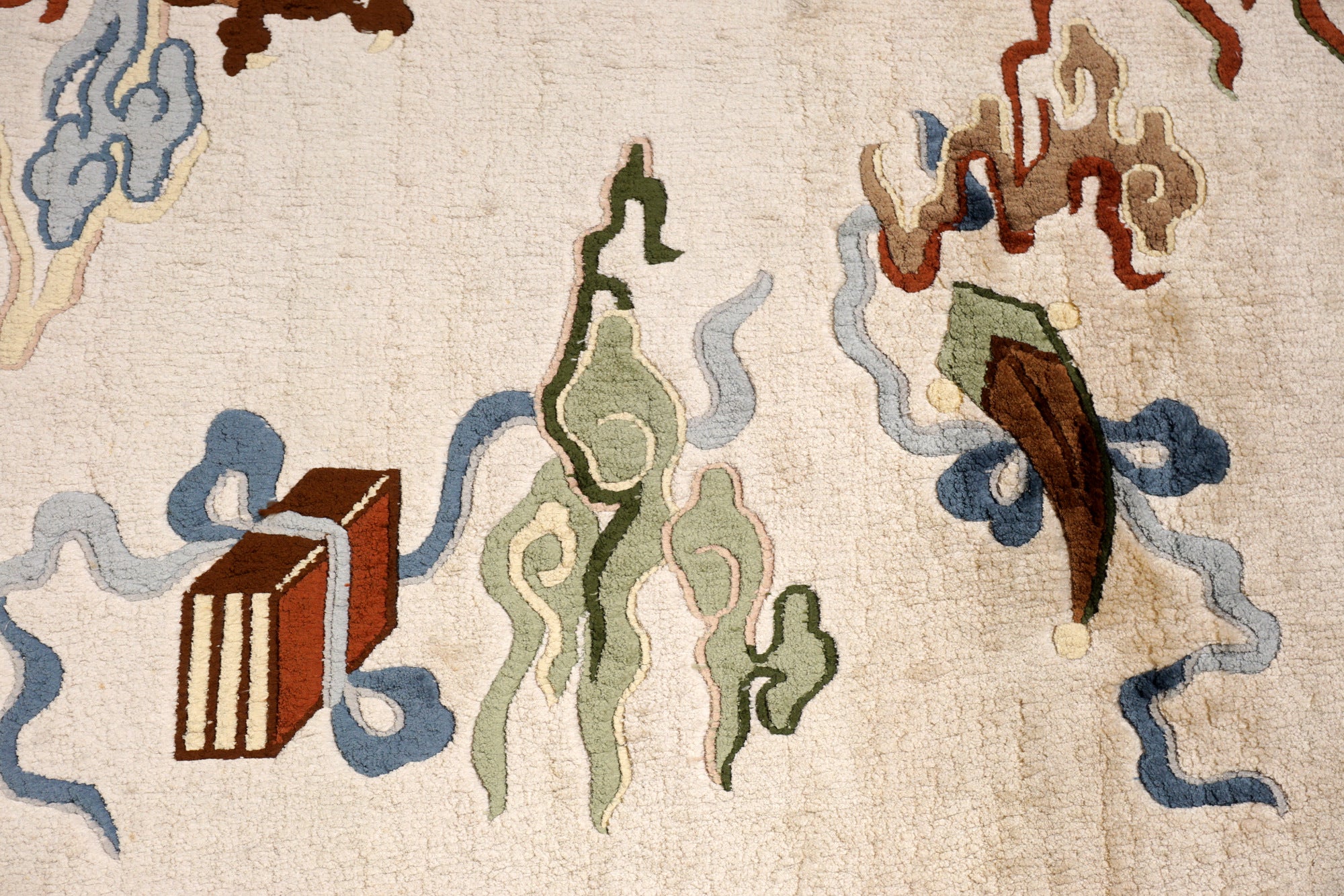 China Drachen Motiv Seidenteppich 184 x 124 cm Orient Teppich