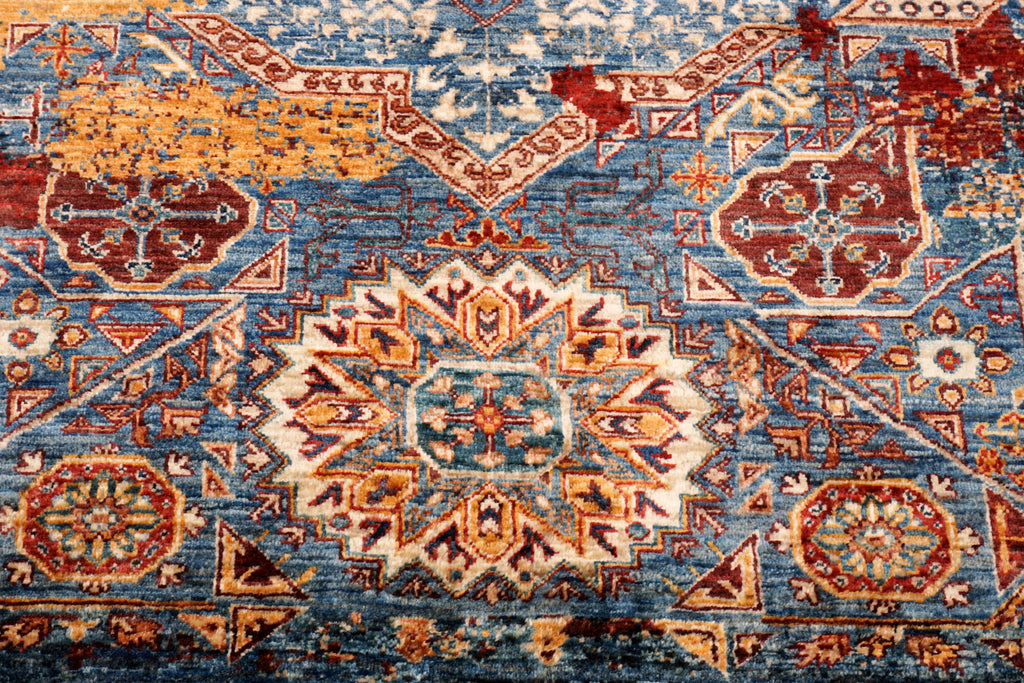 Afghanischer Mamlouk Designteppich aus Hochlandwolle