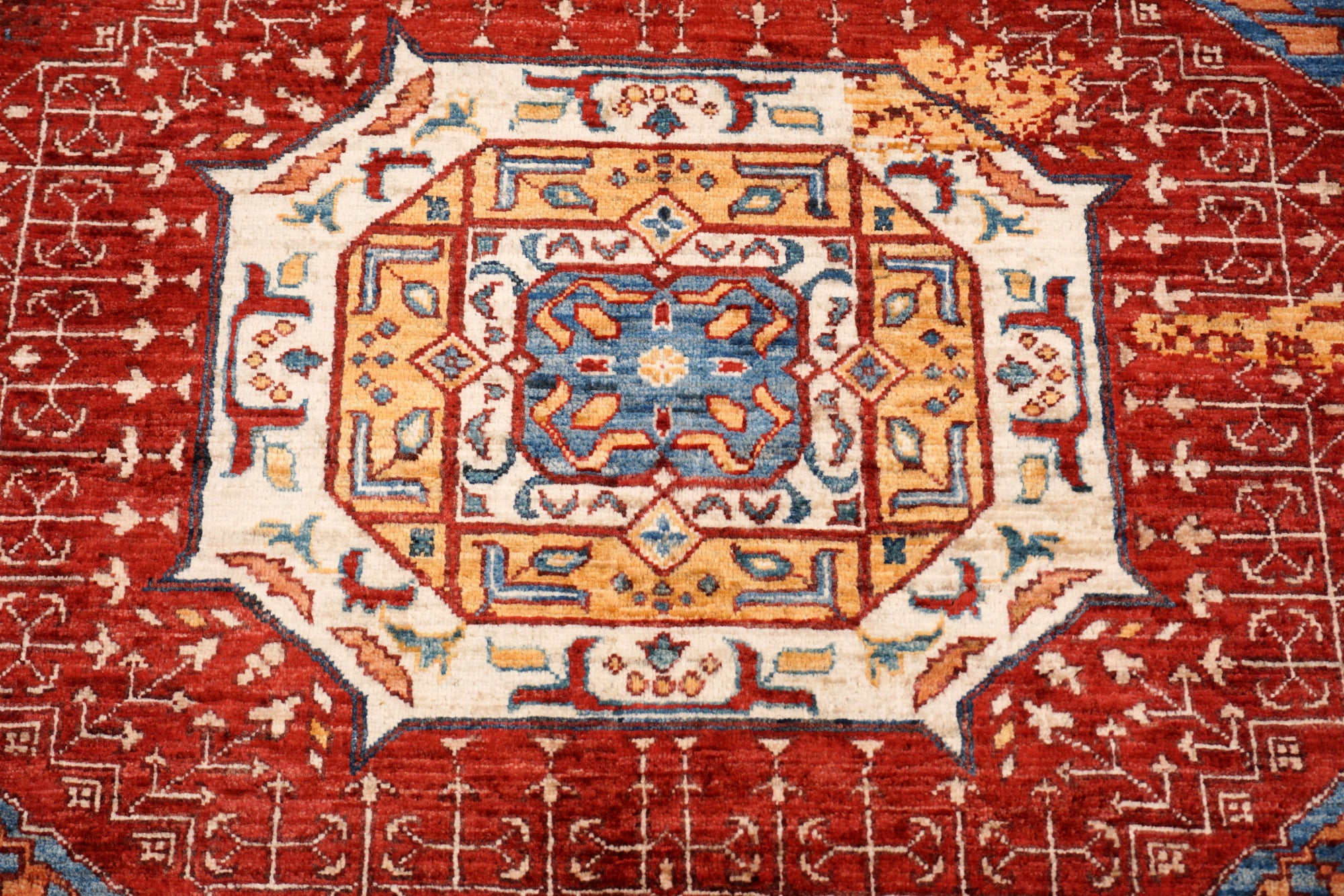 Afghanischer Mamlouk Designteppich aus Hochlandwolle