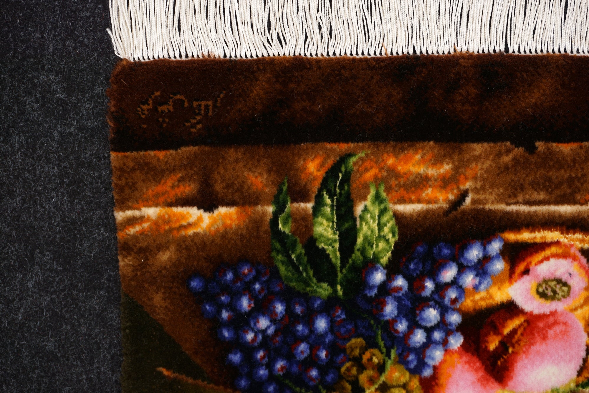Täbriz Blumenstrauß Teppich 70 x 50 cm Perserteppich Handgeknüpft