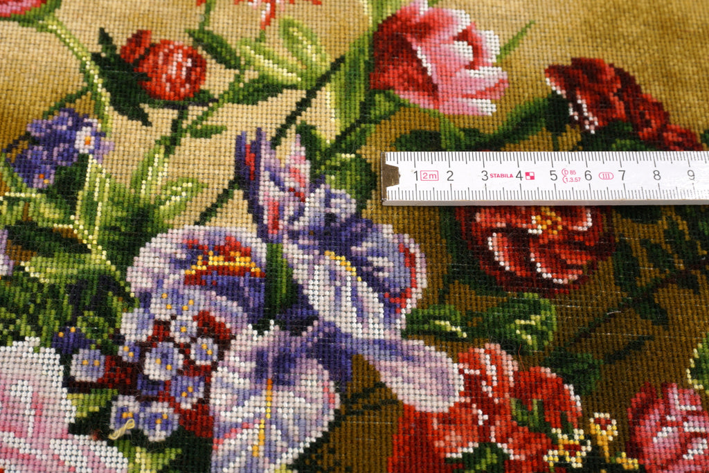 Täbriz Blumenstrauß Teppich 70 x 50 cm Perserteppich Handgeknüpft