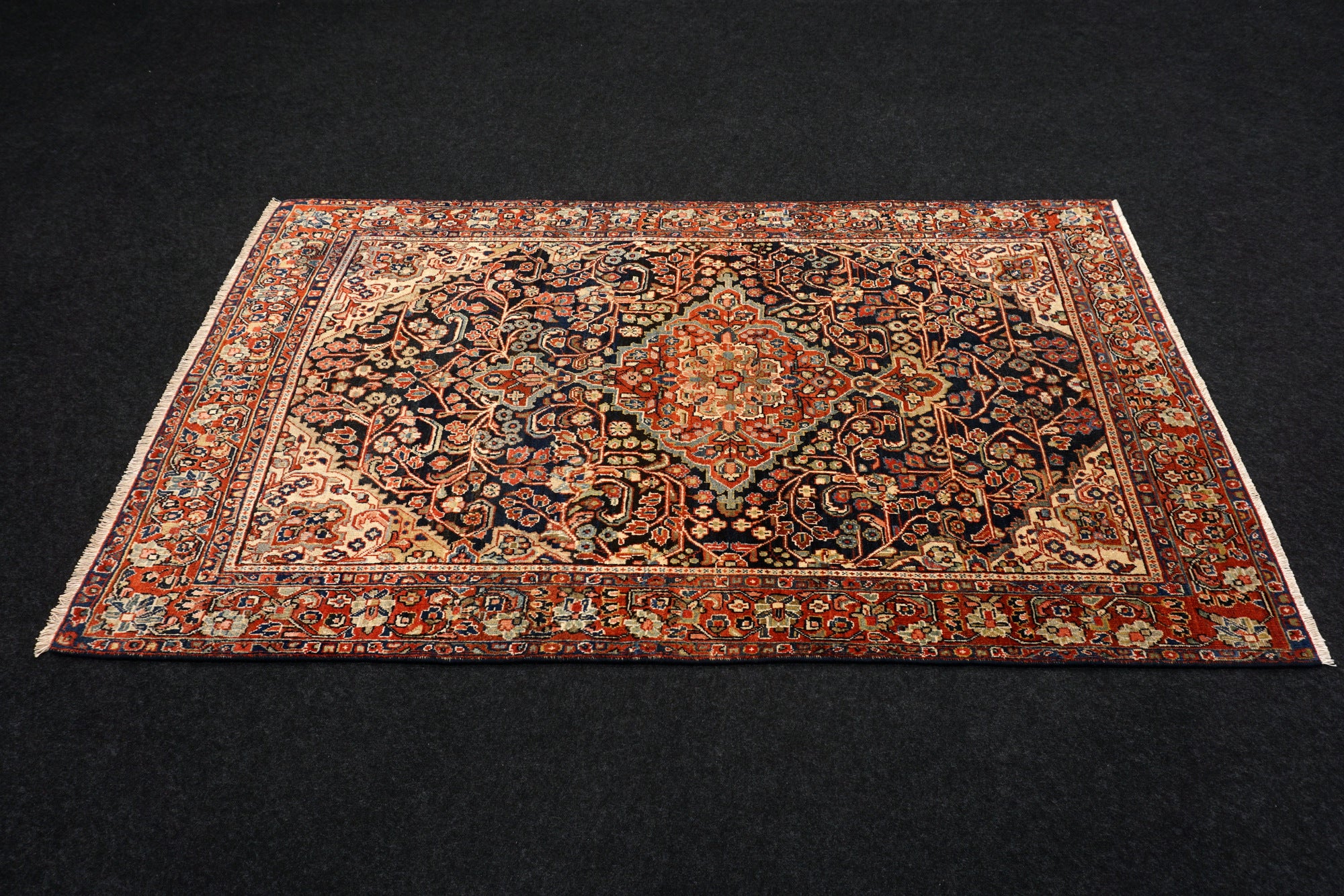 Sarough Teppich 200 x 123 cm Alt Perserteppich