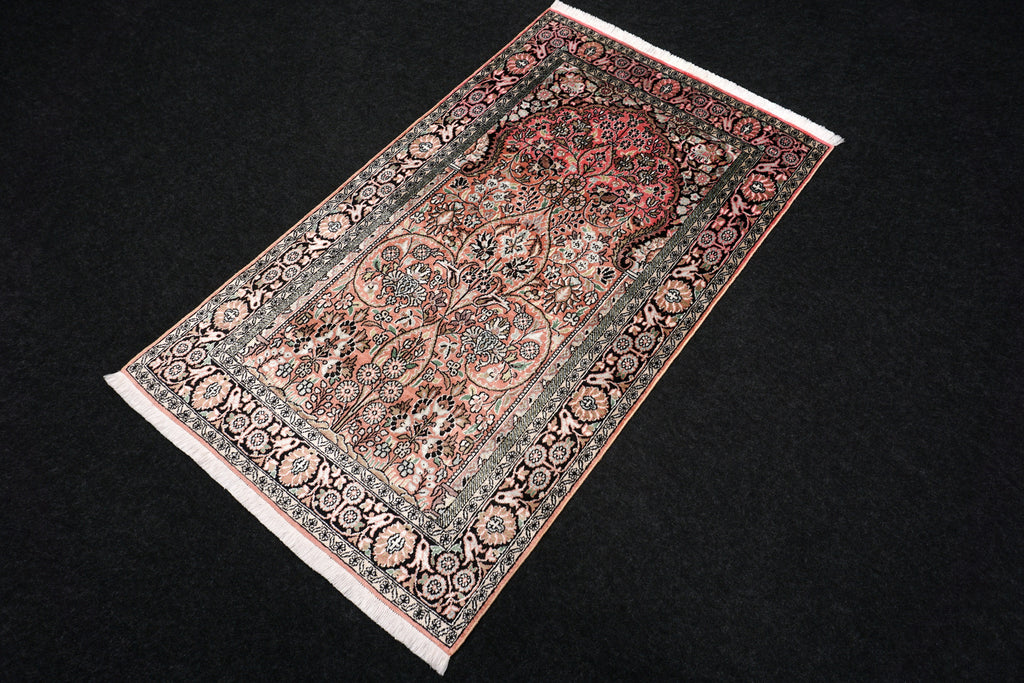 Ghom Kashmir 150 x 89 cm Orient Teppich Seidenteppich Handgeknüpft