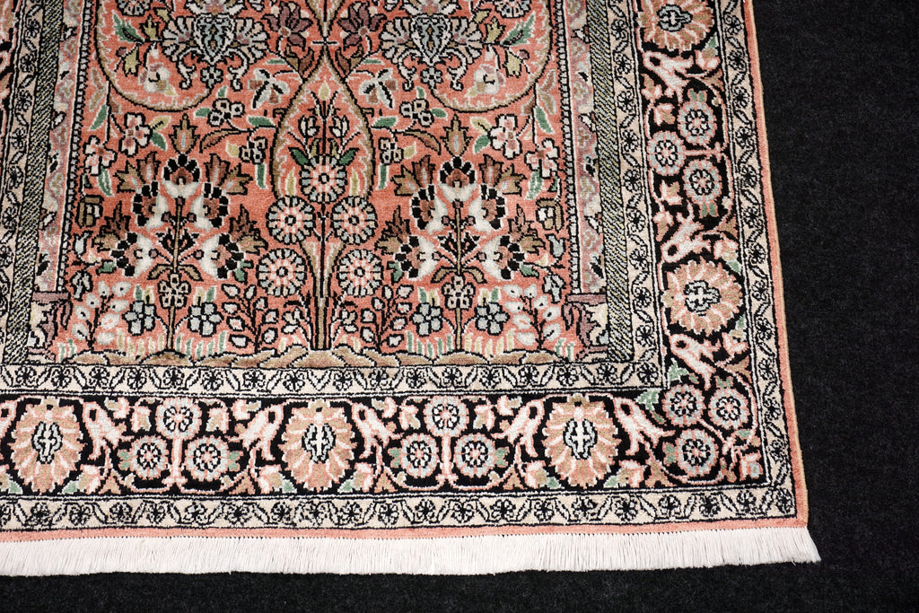 Ghom Kashmir 150 x 89 cm Orient Teppich Seidenteppich Handgeknüpft