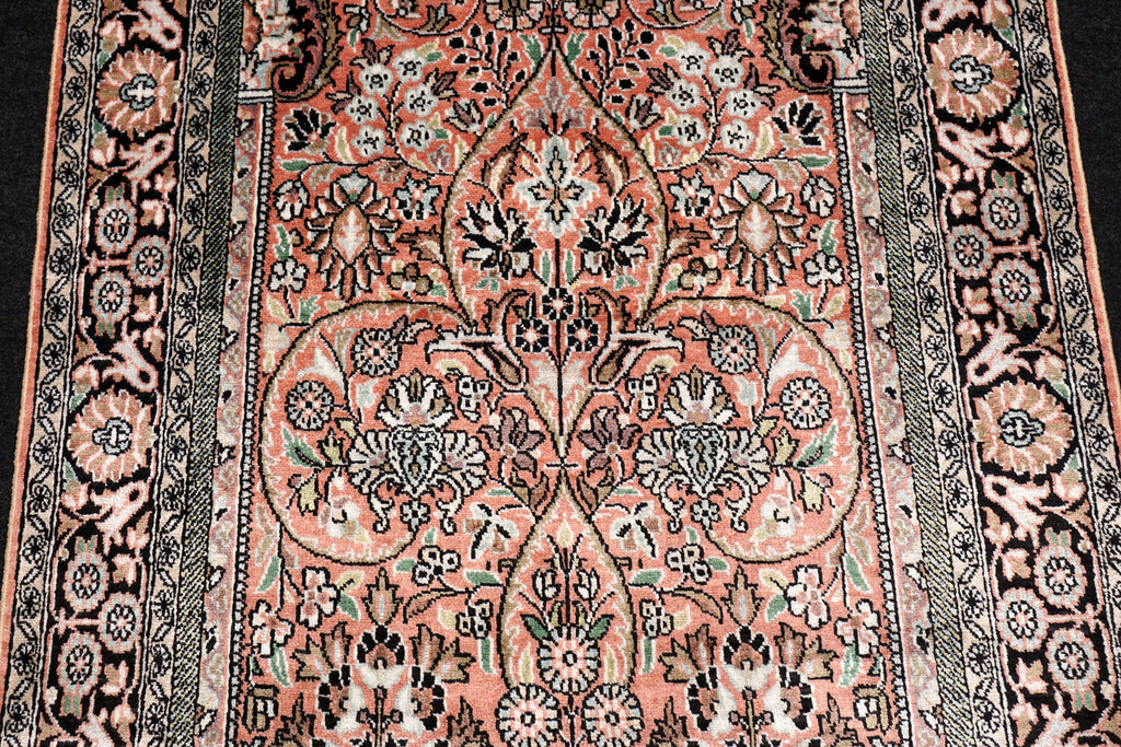 Ghom Kashmir 150 x 89 cm Orient Teppich Seidenteppich Handgeknüpft