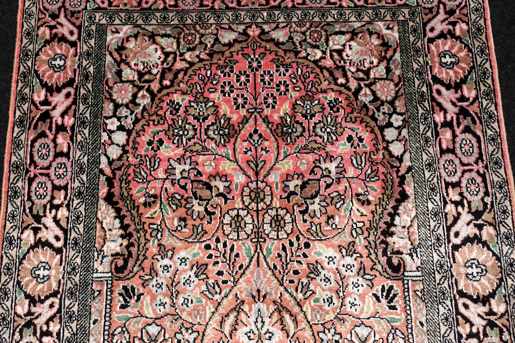 Ghom Kashmir 150 x 89 cm Orient Teppich Seidenteppich Handgeknüpft