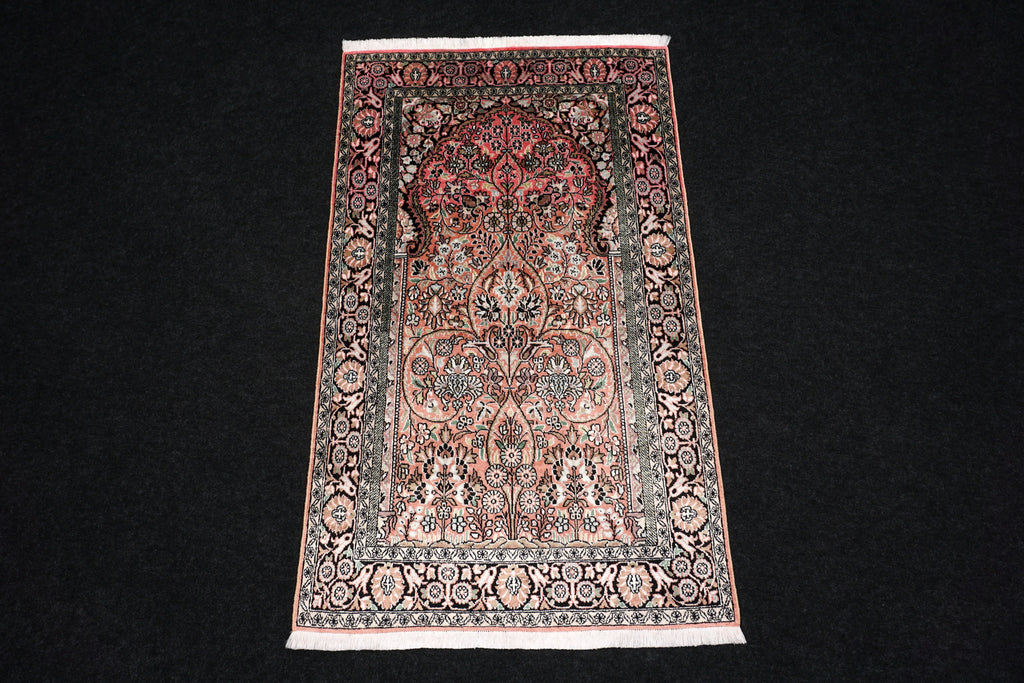 Ghom Kashmir 150 x 89 cm Orient Teppich Seidenteppich Handgeknüpft