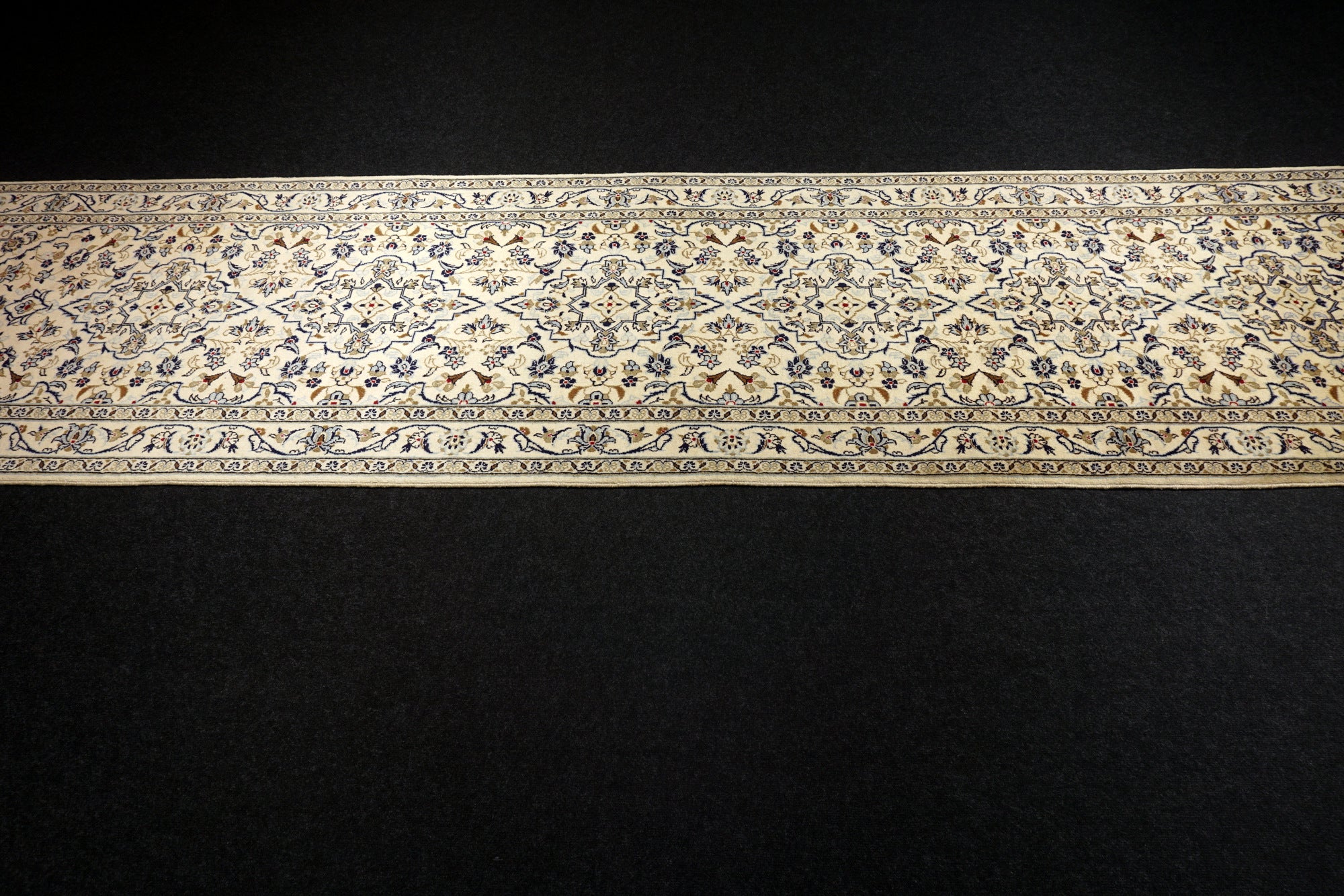 Keschan Läufer 406 x 102 cm Beige Perserteppich