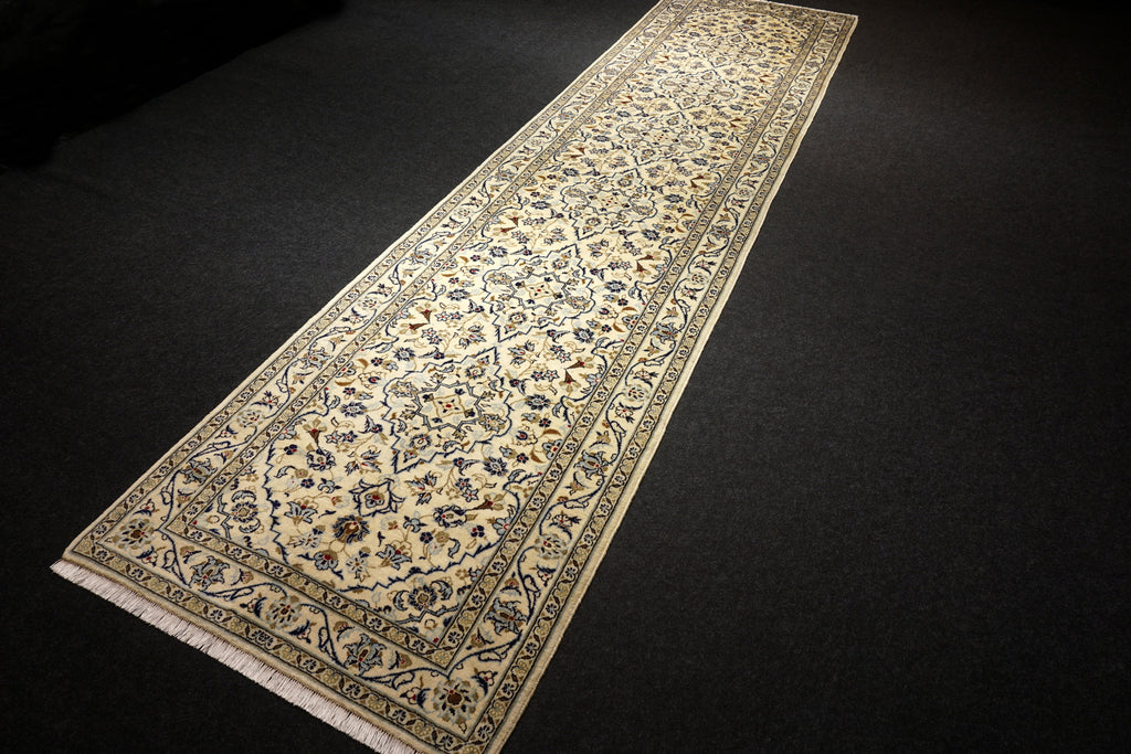 Keschan Läufer 406 x 102 cm Beige Perserteppich