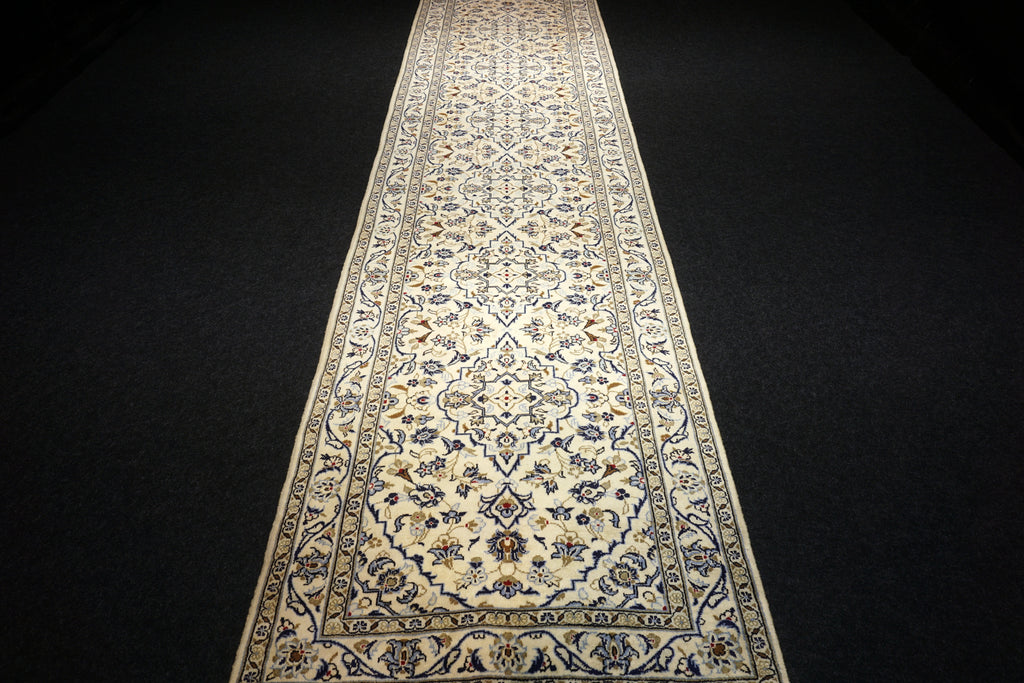 Keschan Läufer 406 x 102 cm Beige Perserteppich