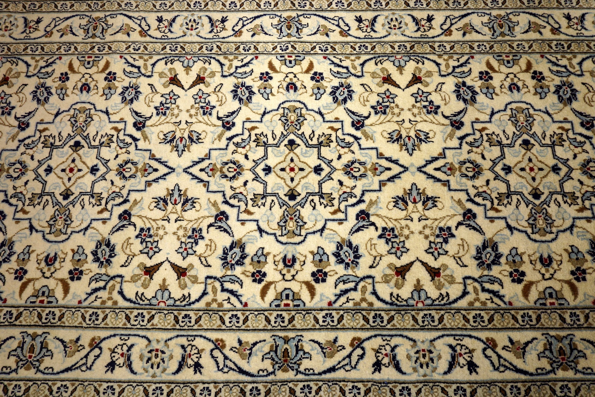 Keschan Läufer 406 x 102 cm Beige Perserteppich