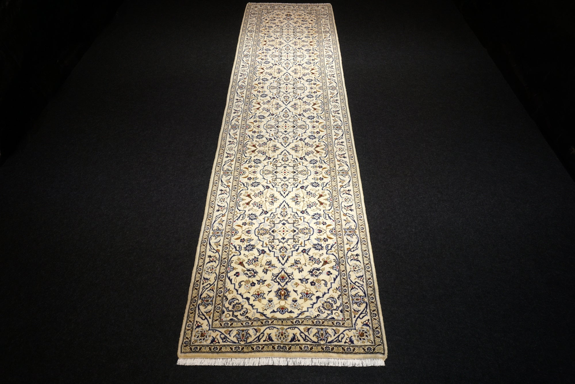 Keschan Läufer 406 x 102 cm Beige Perserteppich