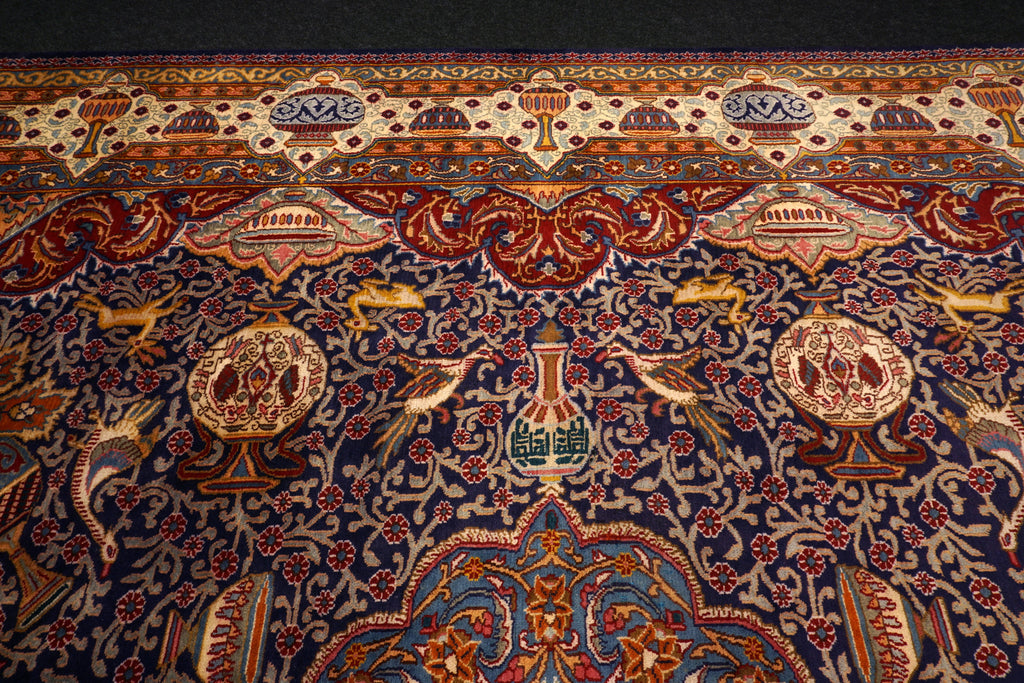 Kaschmar Teppich 390 x 293 cm Bilder Dunkelblau