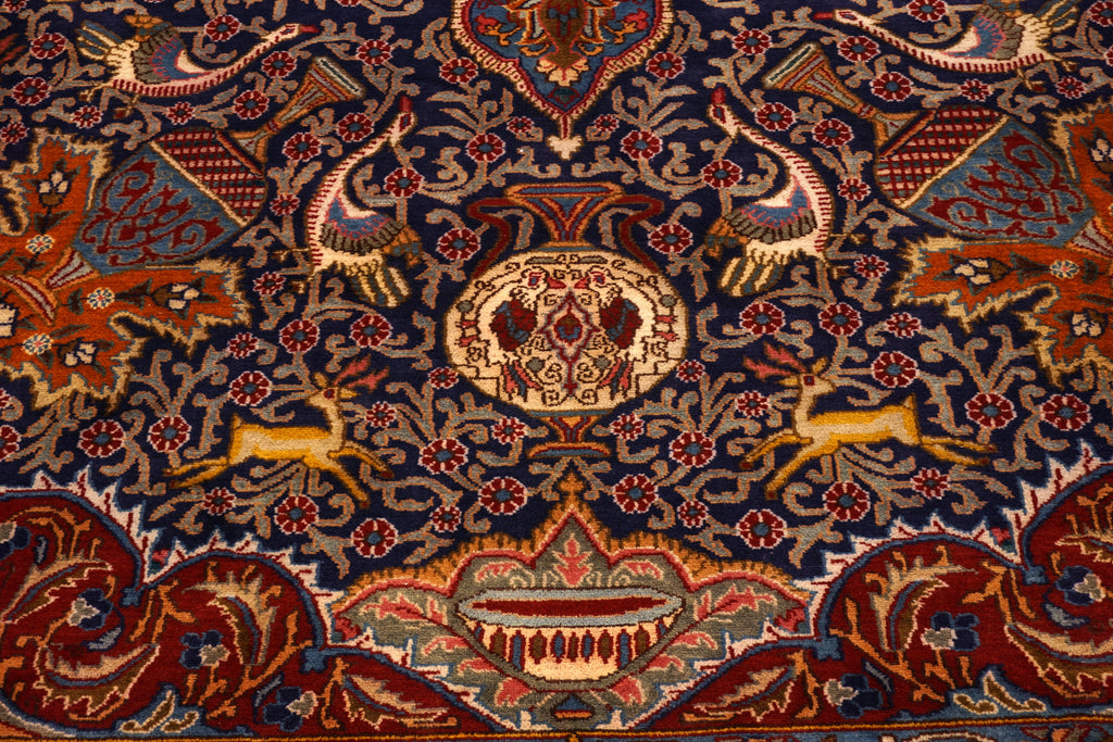 Kaschmar Teppich 390 x 293 cm Bilder Dunkelblau