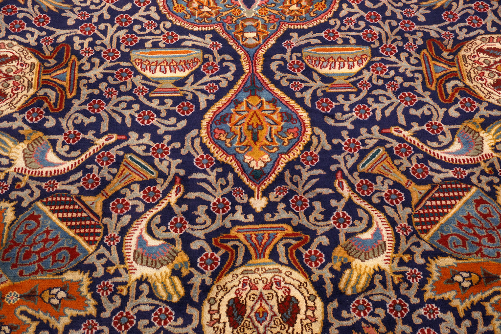 Kaschmar Teppich 390 x 293 cm Bilder Dunkelblau