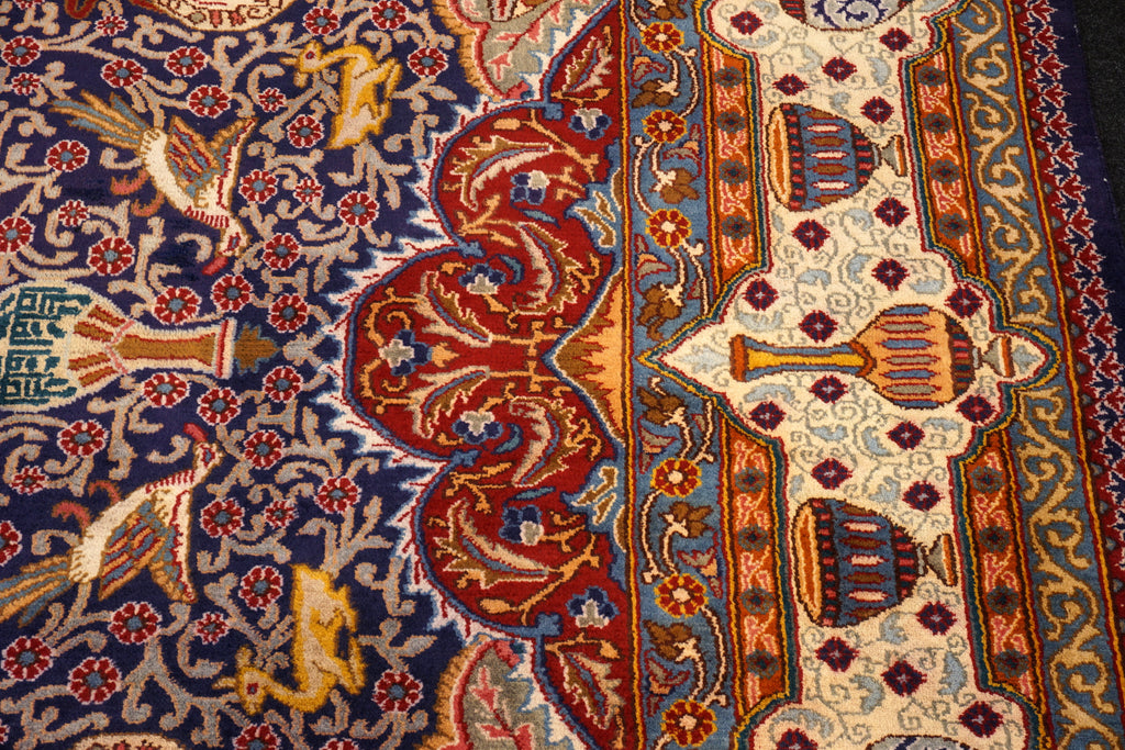Kaschmar Teppich 390 x 293 cm Bilder Dunkelblau