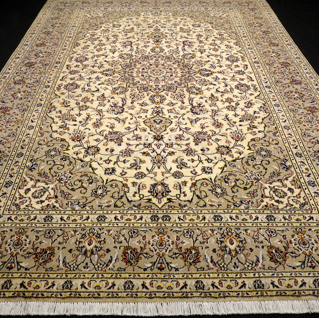Keschan Teppich 348 x 251 cm Keshan Beige Perserteppich