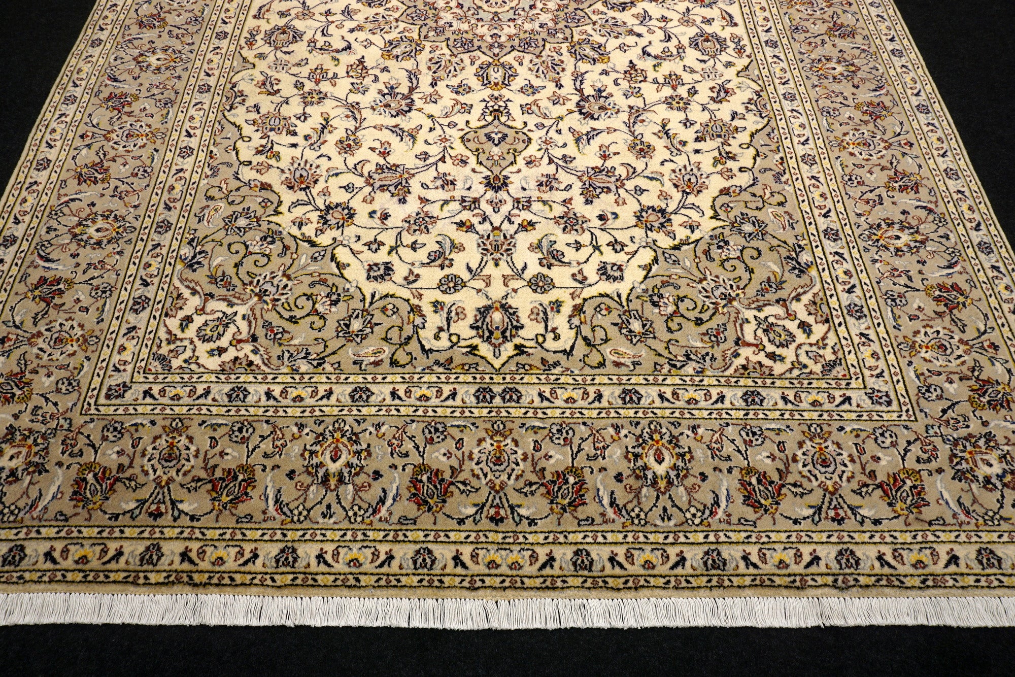 Keschan Teppich 348 x 251 cm Keshan Beige Perserteppich
