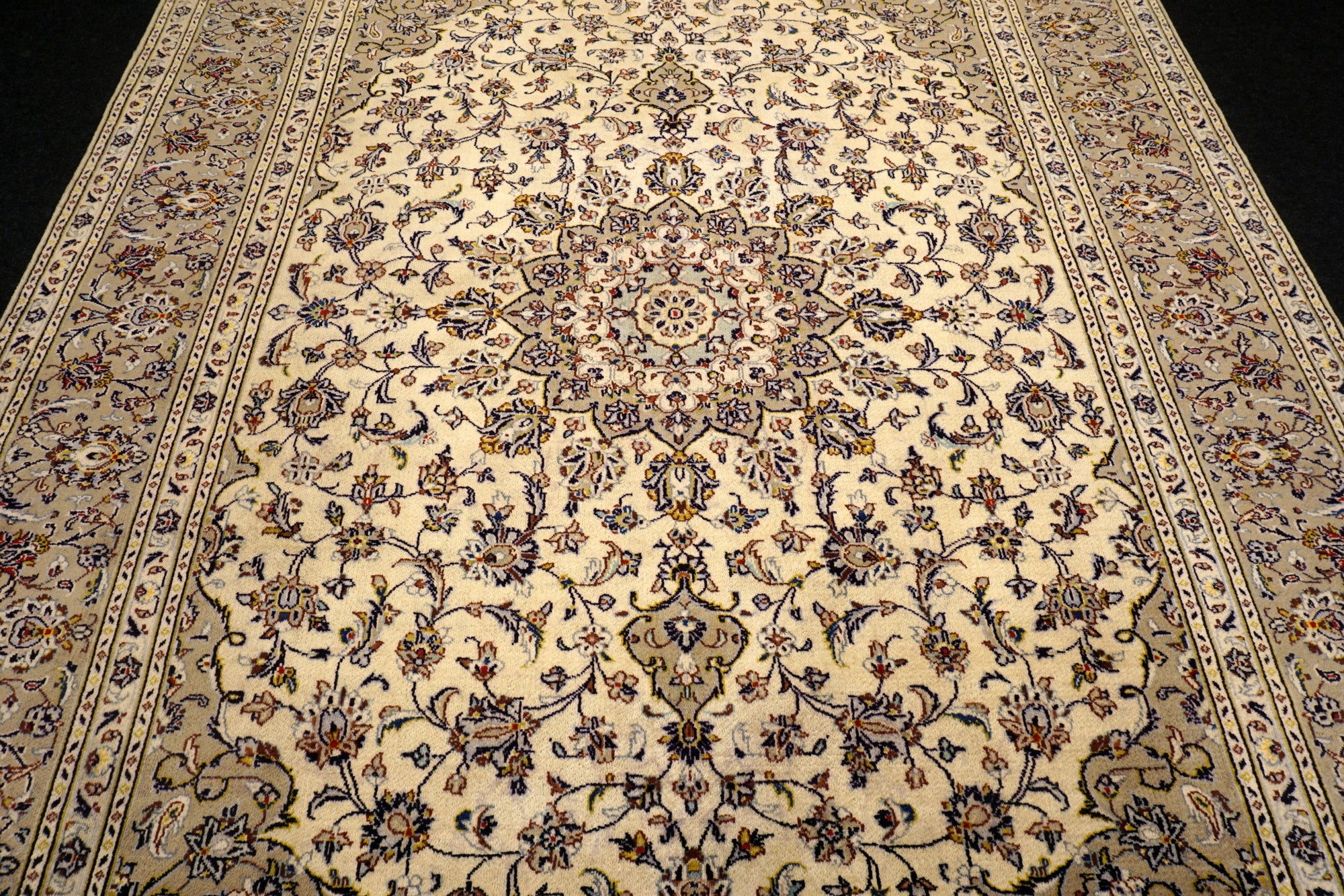 Keschan Teppich 348 x 251 cm Keshan Beige Perserteppich