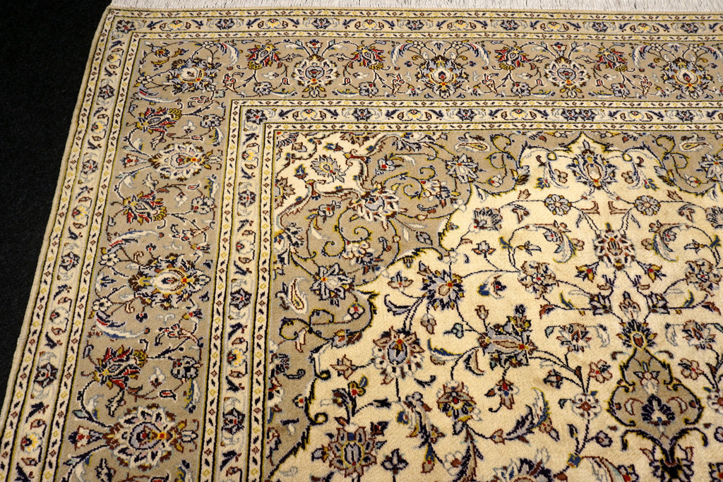 Keschan Teppich 348 x 251 cm Keshan Beige Perserteppich