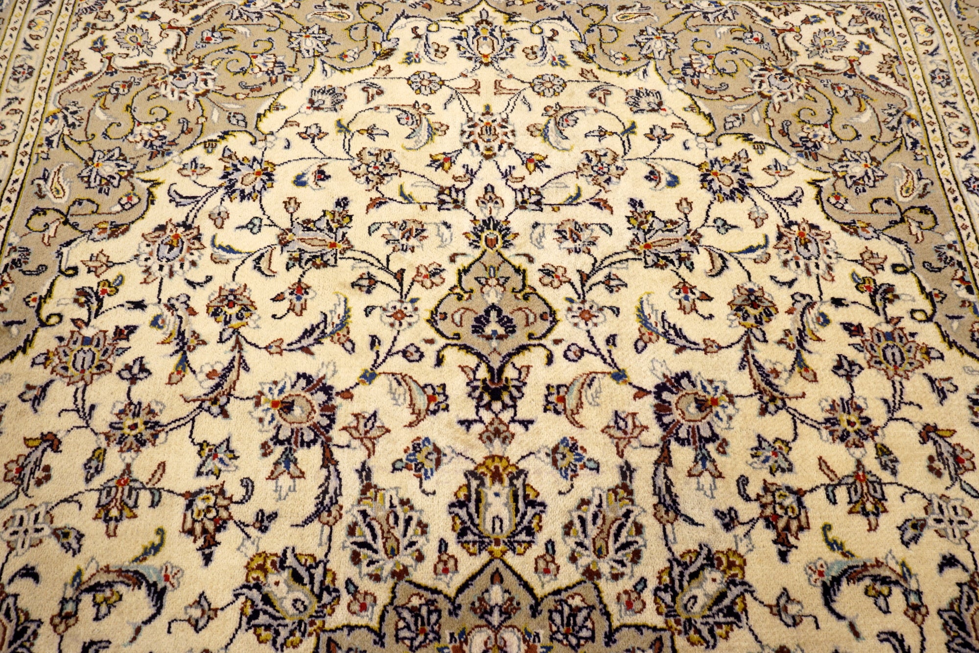 Keschan Teppich 348 x 251 cm Keshan Beige Perserteppich