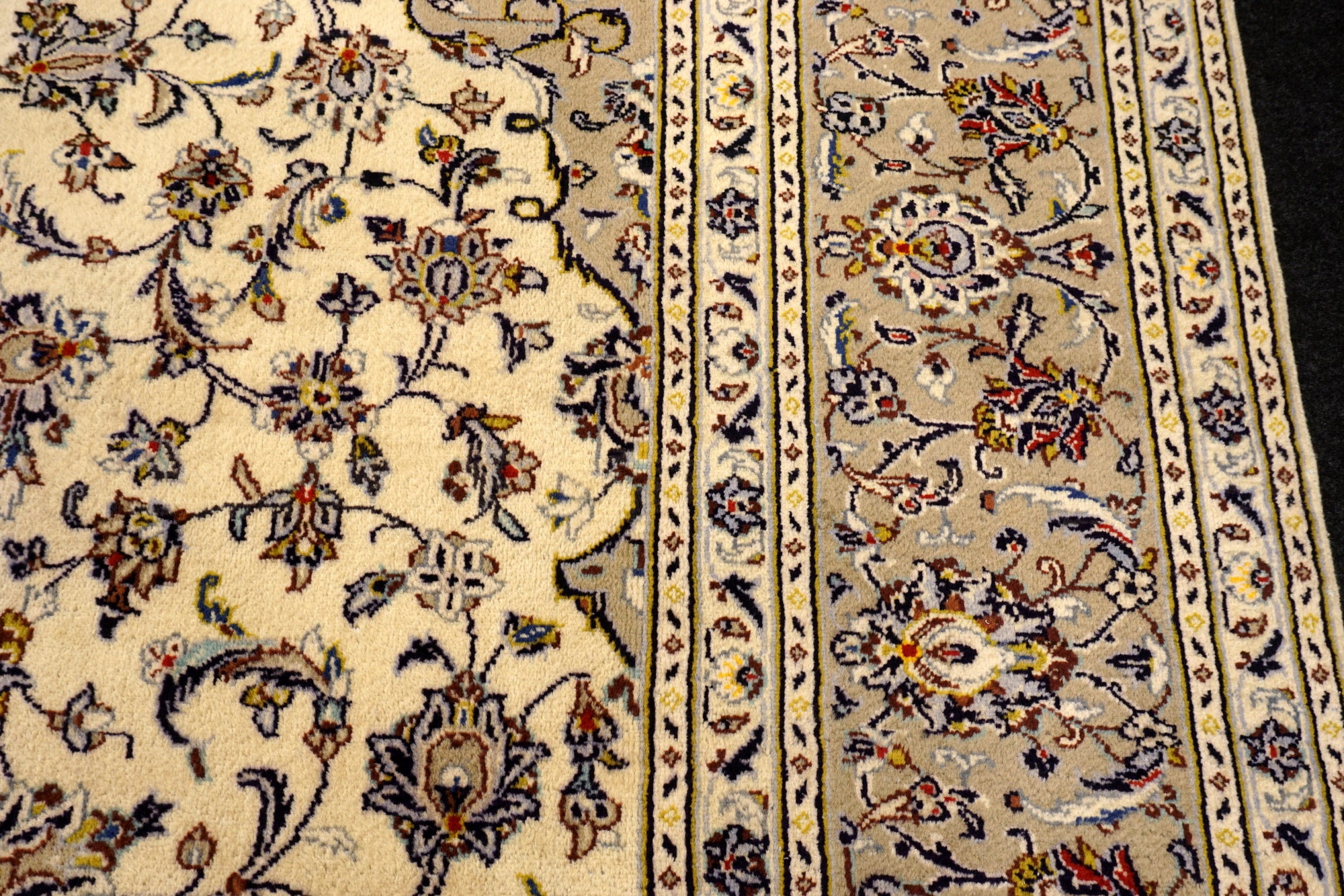 Keschan Teppich 348 x 251 cm Keshan Beige Perserteppich