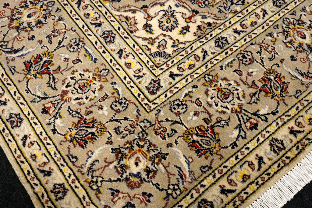 Keschan Teppich 348 x 251 cm Keshan Beige Perserteppich