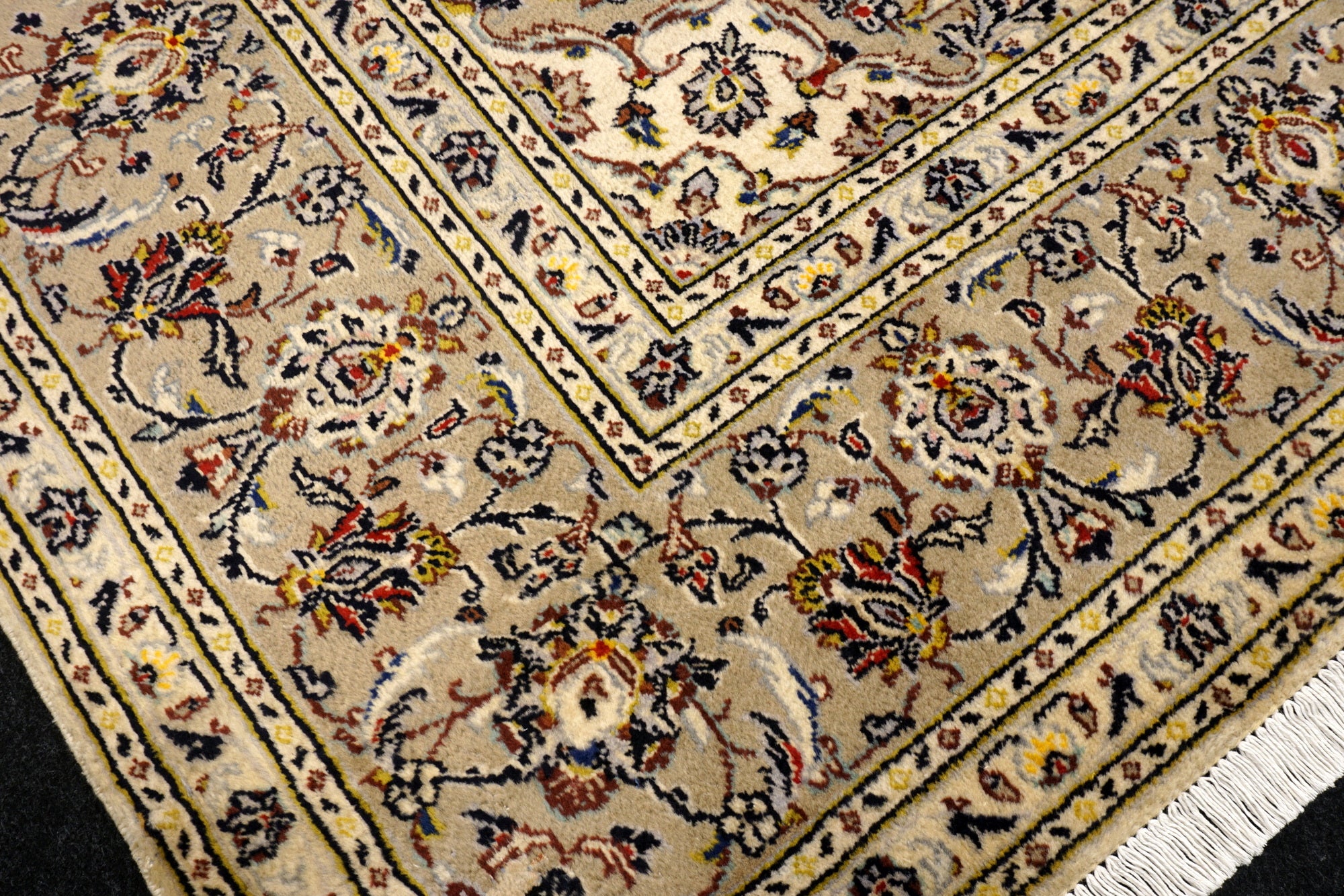 Keschan Teppich 348 x 251 cm Keshan Beige Perserteppich