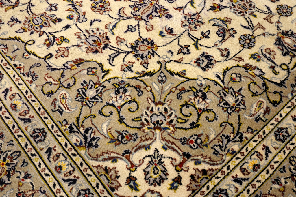 Keschan Teppich 348 x 251 cm Keshan Beige Perserteppich