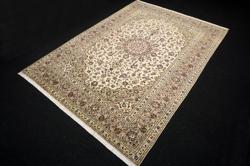 Keschan Teppich 348 x 251 cm Keshan Beige Perserteppich