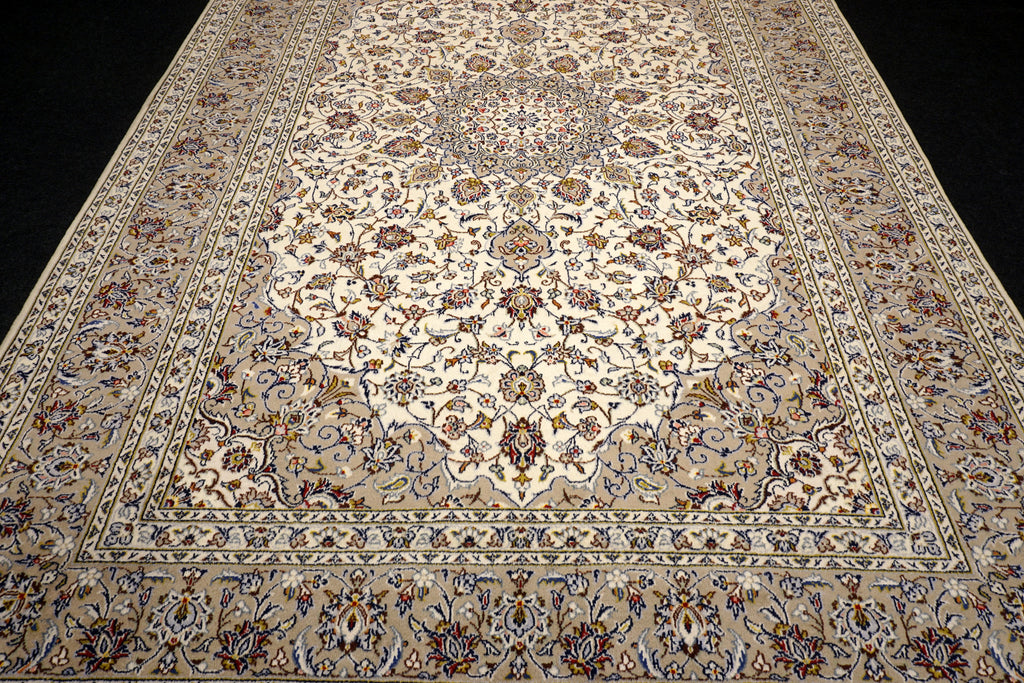 Keschan 350 x 249 cm Beige Perserteppich Handgeknüpft